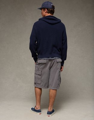 AE Lightweight Icon Sweater Hoodie - Navy