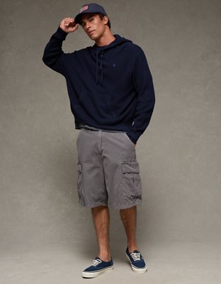 AE Lightweight Icon Sweater Hoodie - Navy
