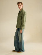 AE Boxy Fit Overshirt - Green