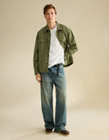AE Boxy Fit Overshirt - Green