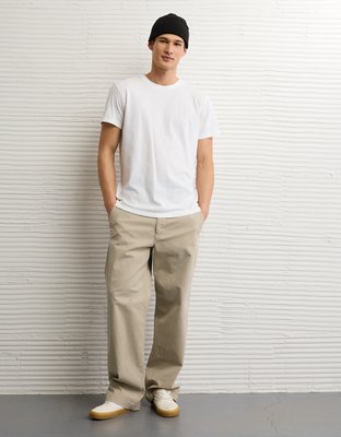 AE Slim Fit Lived-In T-Shirt - White