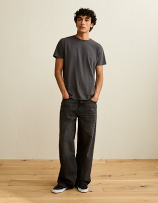 AE Slim Fit Lived-In T-Shirt - Faded Black