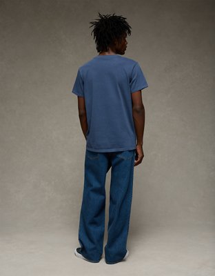 AE Slim Fit Lived-In T-Shirt - Navy