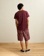 AE Slim Fit Lived-In T-Shirt - Burgundy