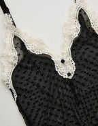 Show Off Sheer Happiness Lace Bodysuit - True Black