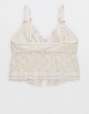 Show Off Midnight Romance Lace Bra Top - Soft Muslin