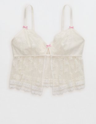 Show Off Midnight Romance Lace Bra Top - Soft Muslin