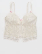 Show Off Midnight Romance Lace Bra Top - Soft Muslin