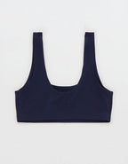 SMOOTHEZ Cotton Blend Scoop Bralette - Navy
