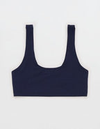 SMOOTHEZ Cotton Blend Scoop Bralette - Navy