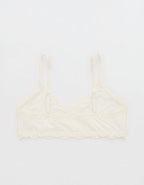 OVERSLEPT By Aerie Modal Lace Trim Bralette - Soft Muslin