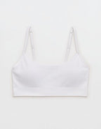 Superchill Seamless Rib Padded Scoop Bralette - White