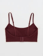 Superchill Seamless Rib Padded Scoop Bralette - Royal Berry