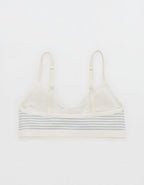 Superchill Cotton Rib Padded Bralette - Soft Muslin