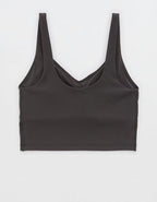 OFFLINE By Aerie Real Me Low Key Longline Sports Bra - Smoked Gray