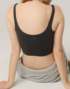 OFFLINE By Aerie Real Me Low Key Longline Sports Bra - Smoked Gray