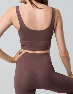 OFFLINE By Aerie Real Me Low Key Longline Sports Bra - Relic