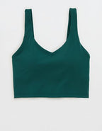OFFLINE By Aerie Real Me Low Key Longline Sports Bra - Jade