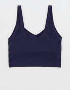 OFFLINE By Aerie Real Me Low Key Longline Sports Bra - Navy
