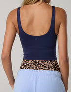 OFFLINE By Aerie Real Me Low Key Longline Sports Bra - Navy