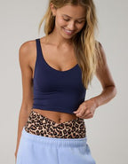 OFFLINE By Aerie Real Me Low Key Longline Sports Bra - Navy