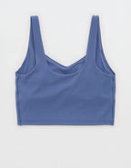 OFFLINE By Aerie Real Me Low Key Longline Sports Bra - Marbled Blue