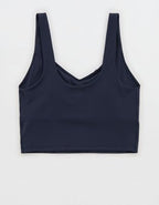 OFFLINE By Aerie Real Me Low Key Longline Sports Bra - Steel Blue