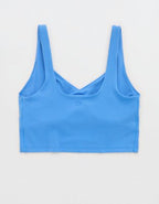 OFFLINE By Aerie Real Me Low Key Longline Sports Bra - Rome Blue