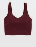 OFFLINE By Aerie Real Me Low Key Longline Sports Bra - Royal Berry