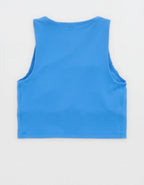 OFFLINE By Aerie Real Me XTRA High Neck Longline Sports Bra - Rome Blue