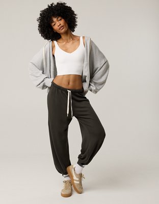 OFFLINE By Aerie Real Me Low Key Longline Sports Bra - White