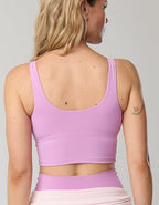 OFFLINE By Aerie Real Me Low Key Longline Sports Bra - Planet Pink
