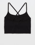 OFFLINE By Aerie Real Me XTRA Strappy Longline Sports Bra - True Black