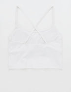 OFFLINE By Aerie Real Me XTRA Strappy Longline Sports Bra - White