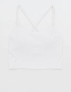 OFFLINE By Aerie Real Me XTRA Strappy Longline Sports Bra - White