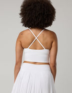 OFFLINE By Aerie Real Me XTRA Strappy Longline Sports Bra - White