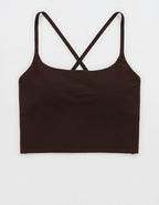 OFFLINE By Aerie Real Me XTRA Strappy Longline Sports Bra - Deep Earth