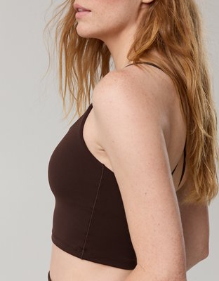 OFFLINE By Aerie Real Me XTRA Strappy Longline Sports Bra - Deep Earth