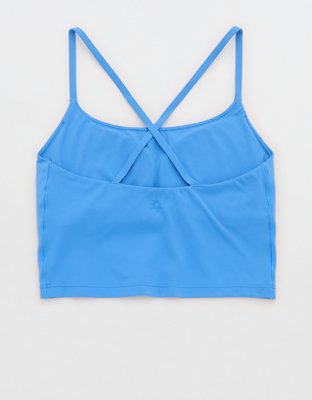 OFFLINE By Aerie Real Me XTRA Strappy Longline Sports Bra - Rome Blue