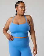 OFFLINE By Aerie Real Me XTRA Strappy Longline Sports Bra - Rome Blue