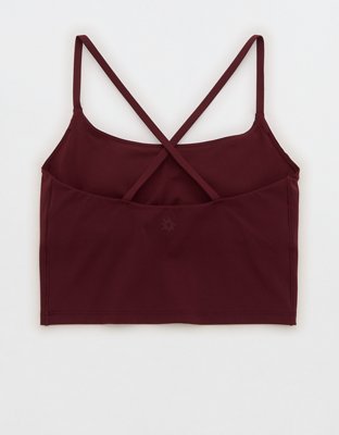 OFFLINE By Aerie Real Me XTRA Strappy Longline Sports Bra - Royal Berry