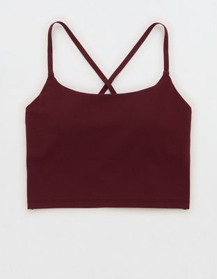 OFFLINE By Aerie Real Me XTRA Strappy Longline Sports Bra - Royal Berry