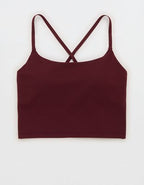 OFFLINE By Aerie Real Me XTRA Strappy Longline Sports Bra - Royal Berry