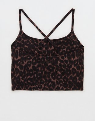 OFFLINE By Aerie Real Me XTRA Strappy Longline Sports Bra - Relic
