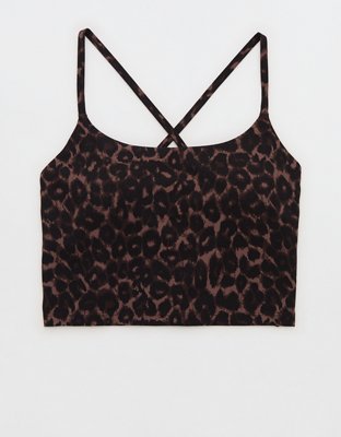 OFFLINE By Aerie Real Me XTRA Strappy Longline Sports Bra - Relic