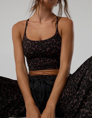 OFFLINE By Aerie Real Me XTRA Strappy Longline Sports Bra - Relic