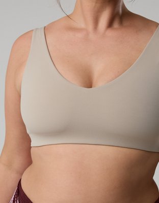 OFFLINE By Aerie Real Me XTRA Classic Double V Sports Bra - Stone Harbor