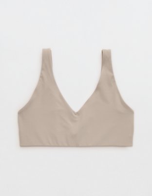 OFFLINE By Aerie Real Me XTRA Classic Double V Sports Bra - Stone Harbor