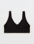 OFFLINE By Aerie Real Me XTRA Classic Double V Sports Bra - True Black