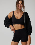 OFFLINE By Aerie Real Me XTRA Classic Double V Sports Bra - True Black